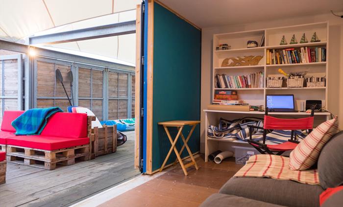 View of Sitting room with doors open